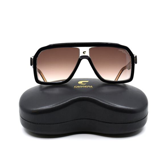 BRAND NEW CARRERA 1053/S BLACK BROWN GRADIENT AUTHENTIC SUNGLASSES - Picture 8 of 10